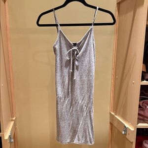 Gray Spaghetti Strap Dress